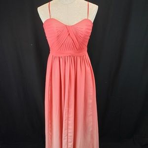 Ombré Coral floor length evening dress size 12